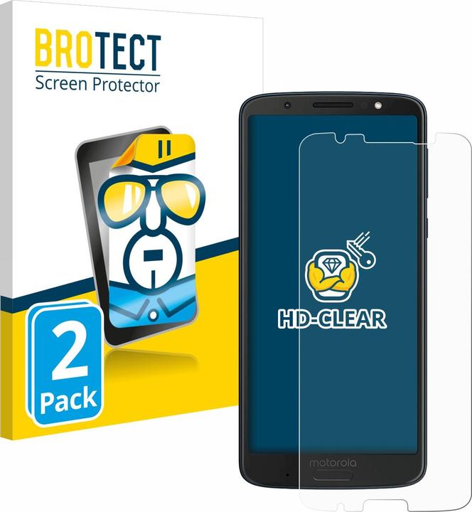 Actual product image BROTECT Screen Protector Clear (2 Piece, Motorola Moto G6 Plus)