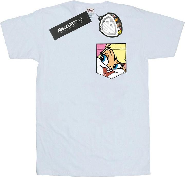 Actual product image Looney Tunes Mens Lola Bunny Face Faux Pocket T-Shirt (XXL)