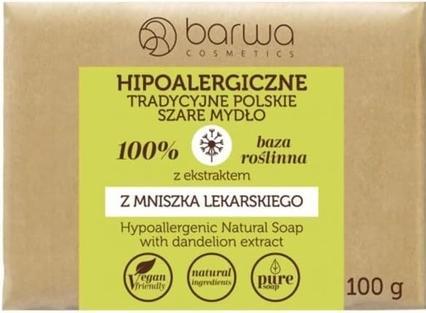 Produktbild Barwa Hue - Hypoallergenic traditional Polish dandelion grey soap - 100ML (Hartseife, 100 ml)