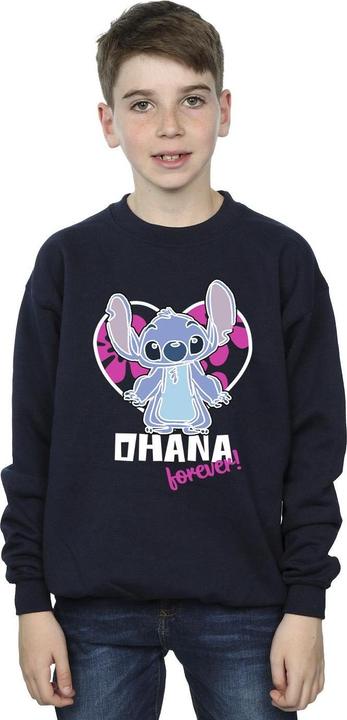 Produktbild Disney Lilo And Stitch Ohana Forever Heart Sweatshirt Jungen (152, 158)