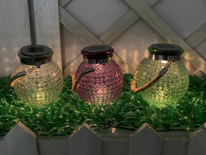 Actual product image GuGus Solar glass lantern set of 3 (3 x)