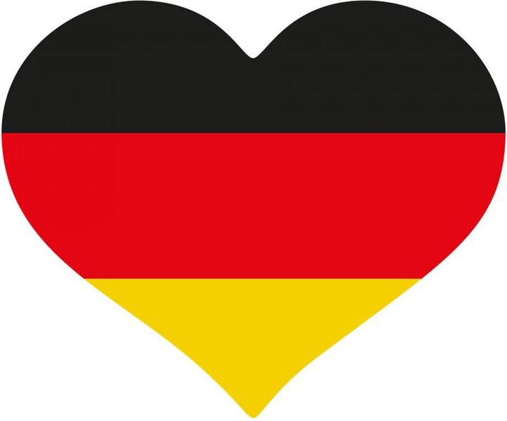 Image du produit Trenddeko Drapeau Allemagne coeur 02 (100 x 83 cm)