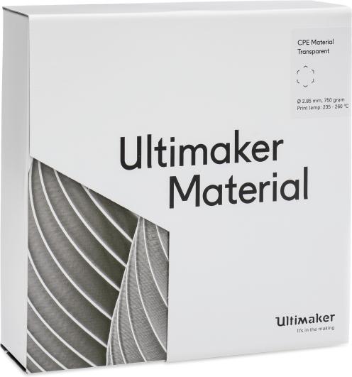 Immagine prodotto Ultimaker Cpe (CPE, 2.85 mm, 750 g, Trasparente)