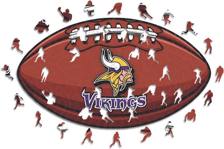 Image du produit Iconic NFL - Minnesota Vikings– Football avec Logo - Puzzle en bois Taille M (270 pièces) (270 pièces)