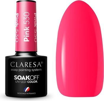 Produktbild Claresa UV LED Nagellack Kollektion Hybrid Maniküre Soak Off - 5ml Rosa Farbe Nr. 530 (Rosa, UV-Gel Lack)