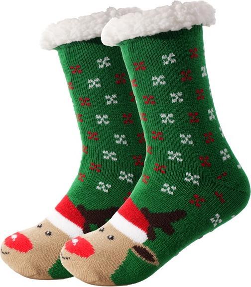 Produktbild Snazzy Santa Cozy Weihnachtssocken Rudolph Grün One Size von (One Size)
