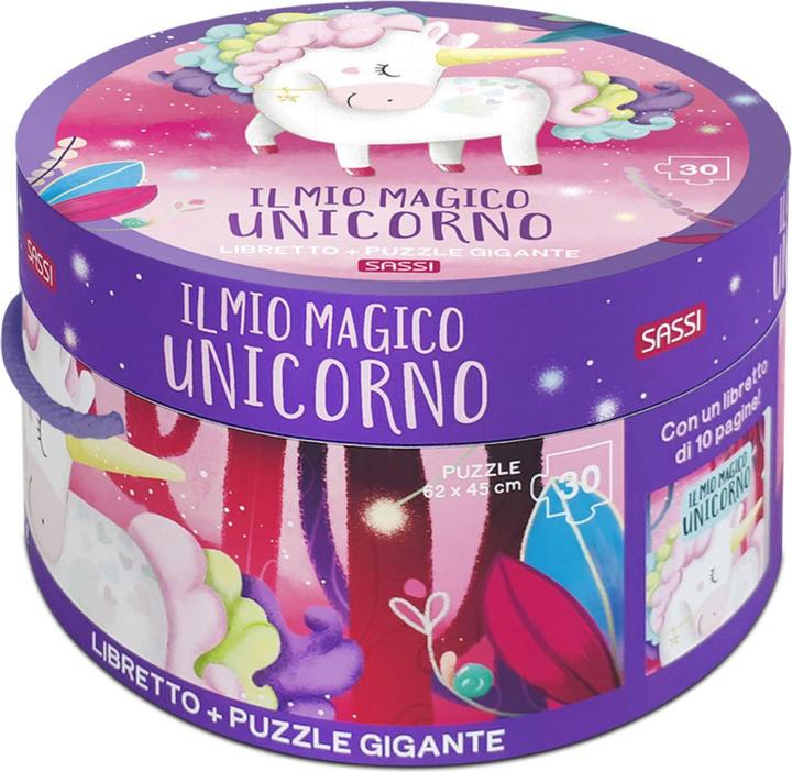 Immagine prodotto Sassi Puzzle da 30 pezzi - Il Mio Magico Unicorno (Puzzle Scatola Tonda e Libro) (10 pezzi)