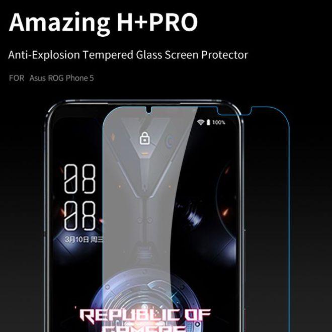 Actual product image Nillkin H+ PRO protective glass (1 Piece, Asus ROG Phone 5)