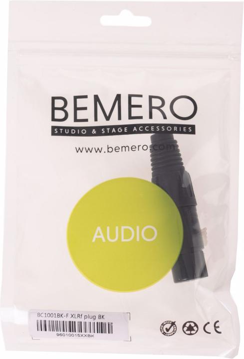 Image du produit Bemero Connecteur XLR BC1001BK-F