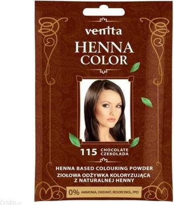 Venita - Henna Color Herbal Coloring Conditioner From Natural Henna 115 Chocolate 25G