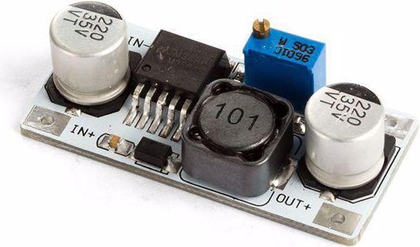 Actual product image Velleman DC DC adjustable stepdown module LM2596S