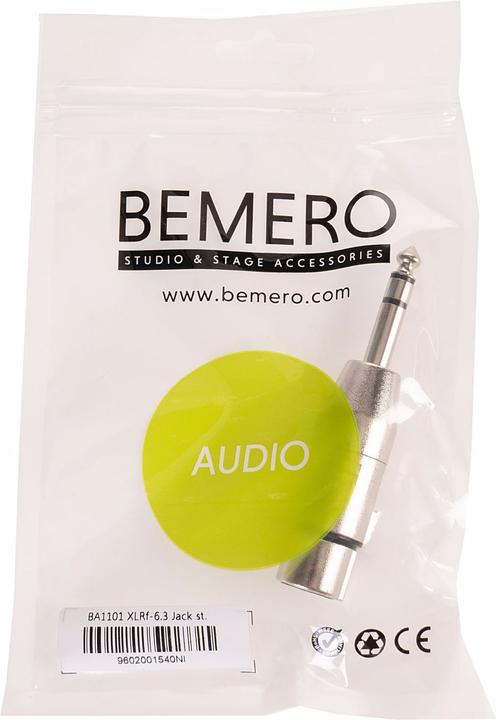Produktbild Bemero XLR-Klinken Adapter BA1101 (Analog -> Analog)
