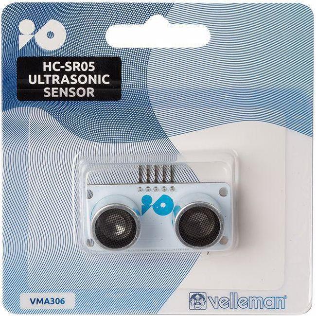 Actual product image Velleman HC-SR05 Ultrasonic sensor