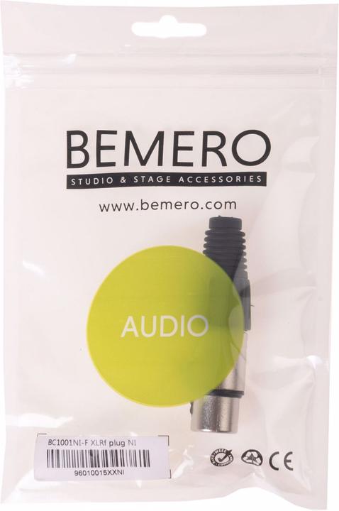 Actual product image Bemero XLR connector BC1001NI-F