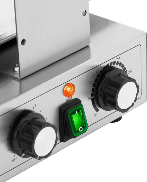 Produktbild Royal Catering Bubble Waffeleisen Waffelmaschine Waffelautomat 2 x 1400 W 50 - 250 °C 0 - 5 min