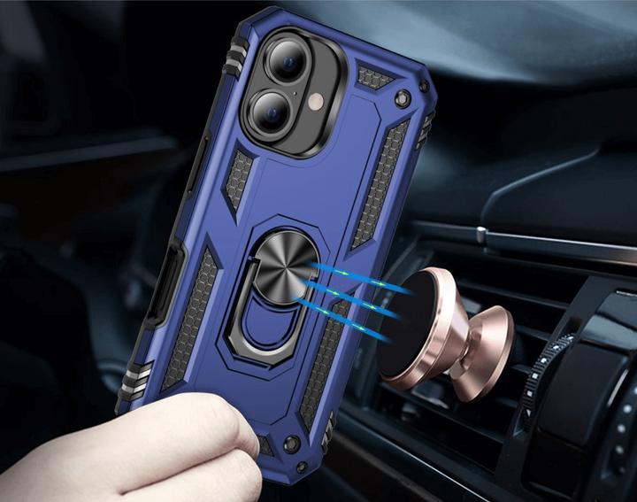 Immagine prodotto Cover-Discount iPhone 16 - Robusta cover posteriore con kickstand (Apple iPhone 16)