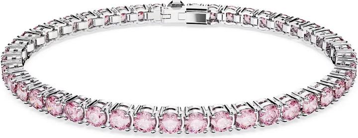 Produktbild Swarovski Matrix Tennis Armband Rundschliff Rosa (15.50 cm, Swarovski Metall)