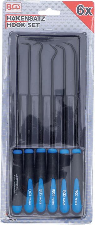 Produktbild BGS Haken-Satz extra lang 245 mm 6-tlg. (Türgarnitur)