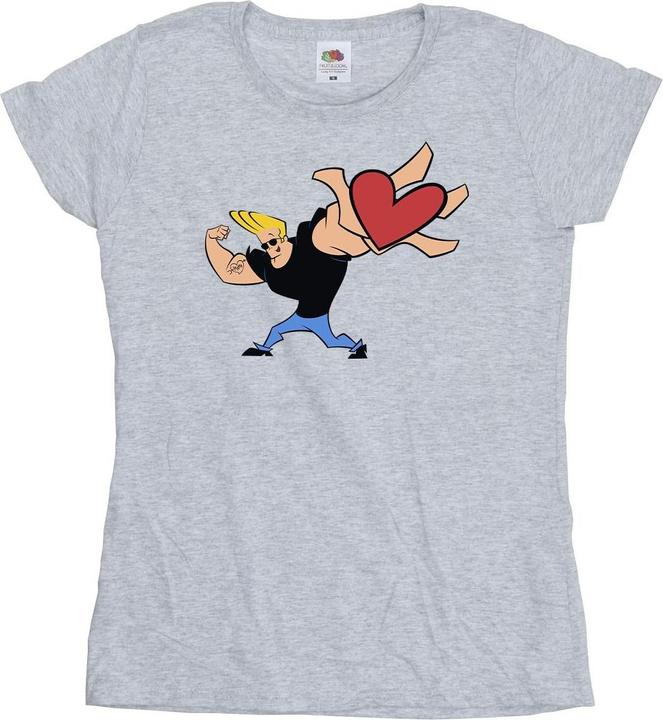 Johnny Bravo Heart Present TShirt (M)