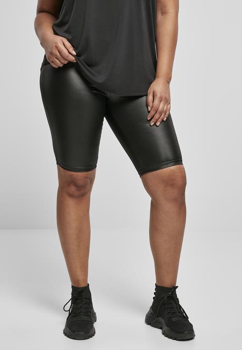 Actual product image Urban Classics Ladies Imitation Leather Cycle Shorts (L)