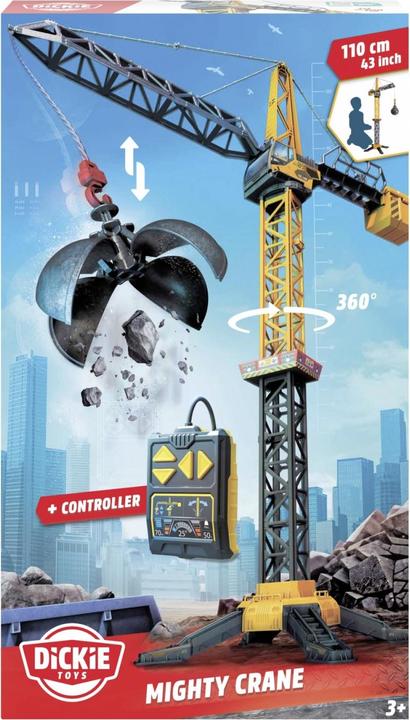 Actual product image Dickie Toy crane with 360° rotation