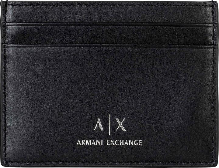 Actual product image Armani Exchange Plain Leather Credit Card Holder