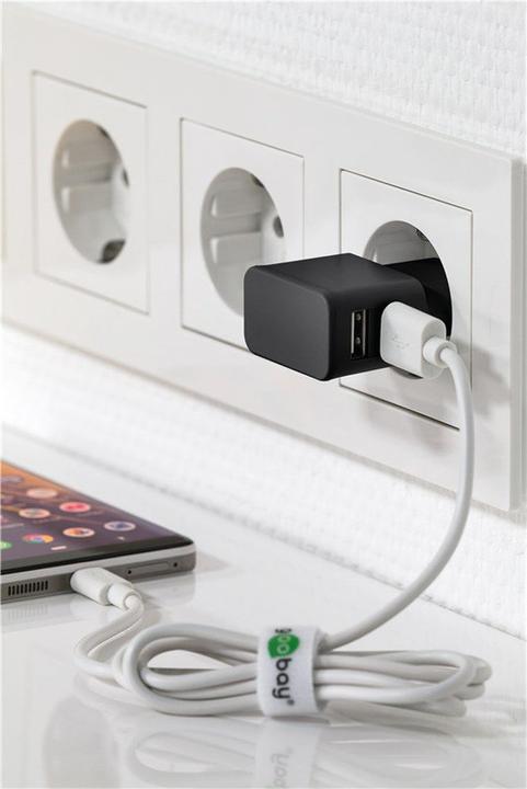 Actual product image Goobay Dual USB A charger (12 W)