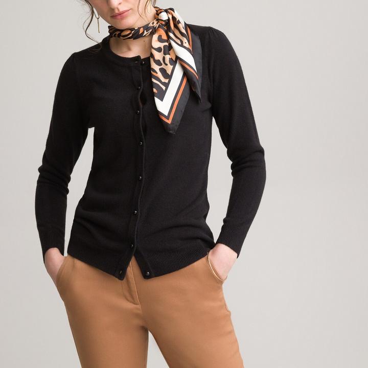 Produktbild Anne Weyburn Cardigan mit rundem Ausschnitt und Knopfleiste (W32/L34)