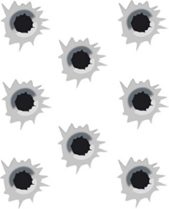 Simoni Racing Sticker bullet holes