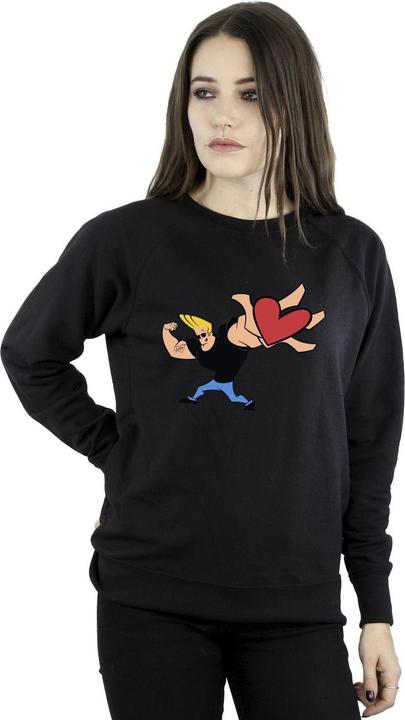 Actual product image Johnny Bravo Womens/Ladies Heart Present Sweatshirt (XXL)