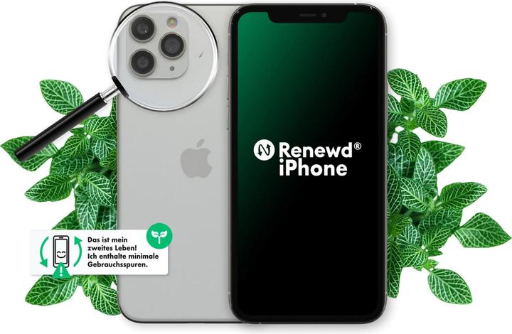 Immagine prodotto Renewd iPhone 11 Pro (64 GB, Argento, 5.80", 12 Mpx, Doppia SIM, A / Come nuovo)