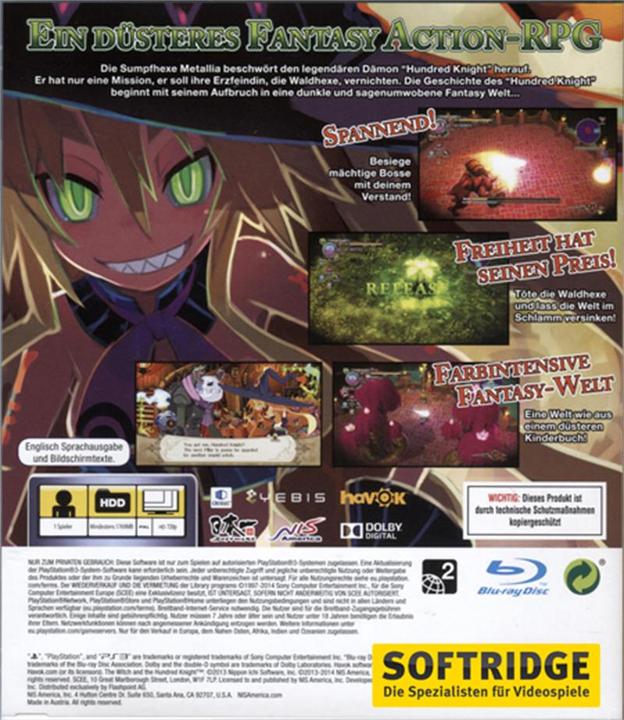 Produktbild NIS The Witch and the Hundred Knights (PS3)