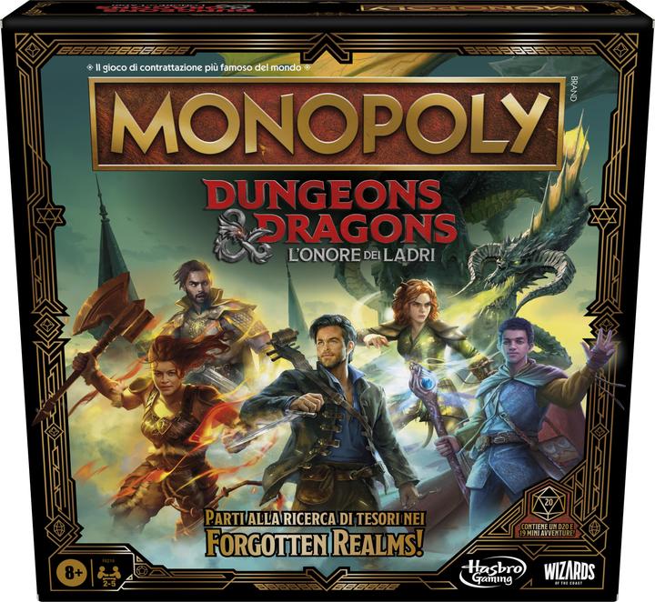 Produktbild Monopoly Dungeons & Dragons: Ehre unter Dieben Spiel, inspiriert vom Film, D&D Brettspiel f (Italienisch)
