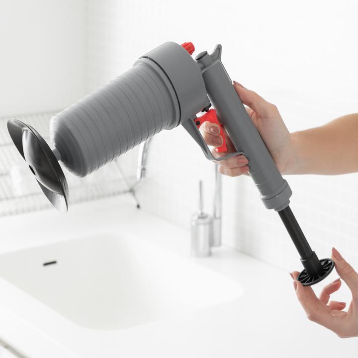 Produktbild InnovaGoods Universelle Pressluftpistole zur Abflussreiniung, mit Adaptern KlinGun