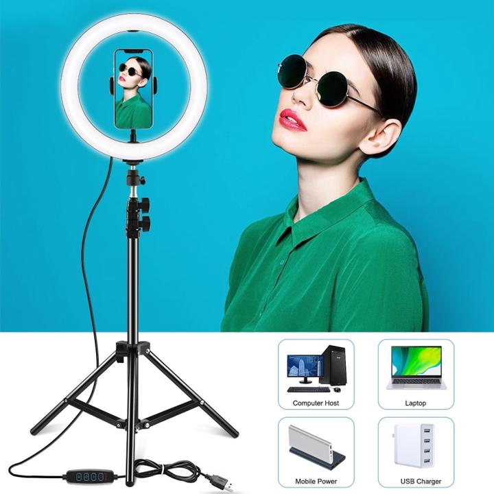 Produktbild Puluz PKT3035 Selfie Videoleuchte 26cm (Ringleuchte)