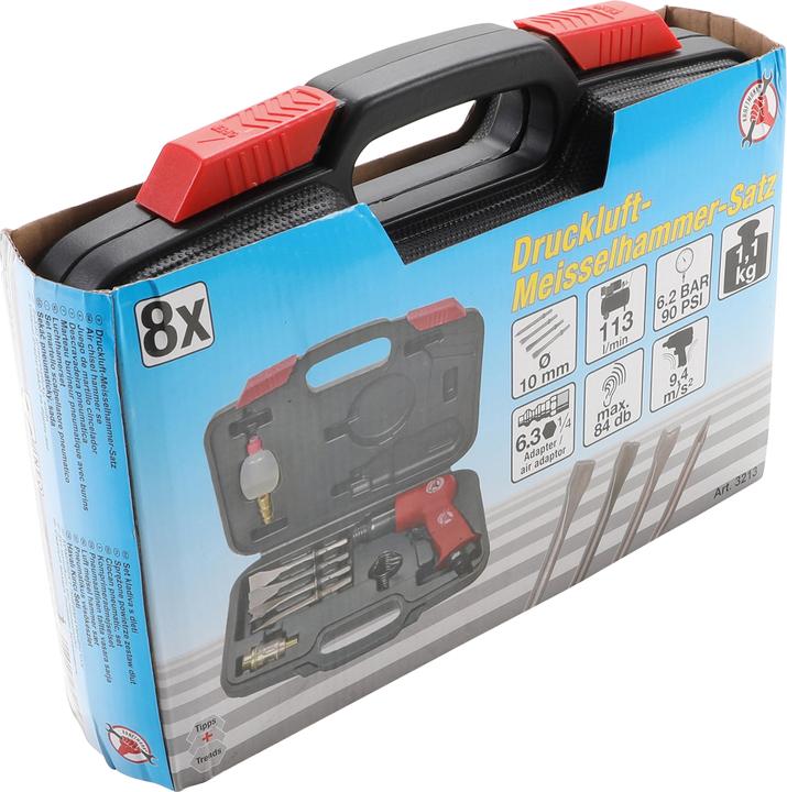 Immagine prodotto BGS Kit scalpello pneumatico 8 pz. (Batteria ricaricabile)