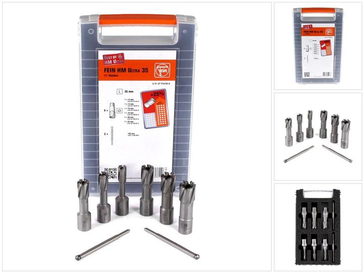 Produktbild Fein Kernbohrer-Set 63127714020 1 S (12 mm, 16 mm, 18 mm, 20 mm, 22 mm, 14 mm)