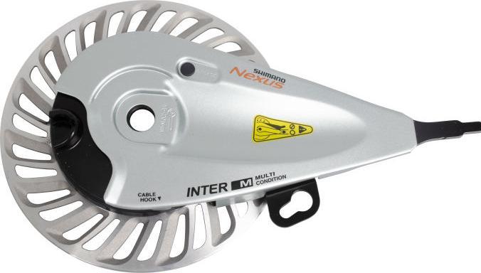 Actual product image Shimano Roller brake Nexus BR-C6000-F front w/M10 nut (Front wheel brake, Brake Caliper)