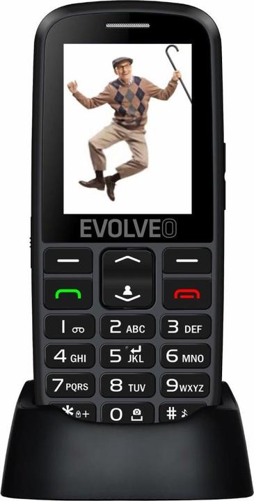 Evolveo Telefono EasyPhone EG (2.4") Nero Senior (2.40", 2G)