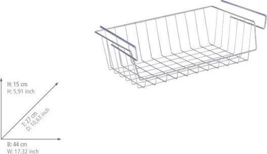 Actual product image Wenko Shelf clip-on basket