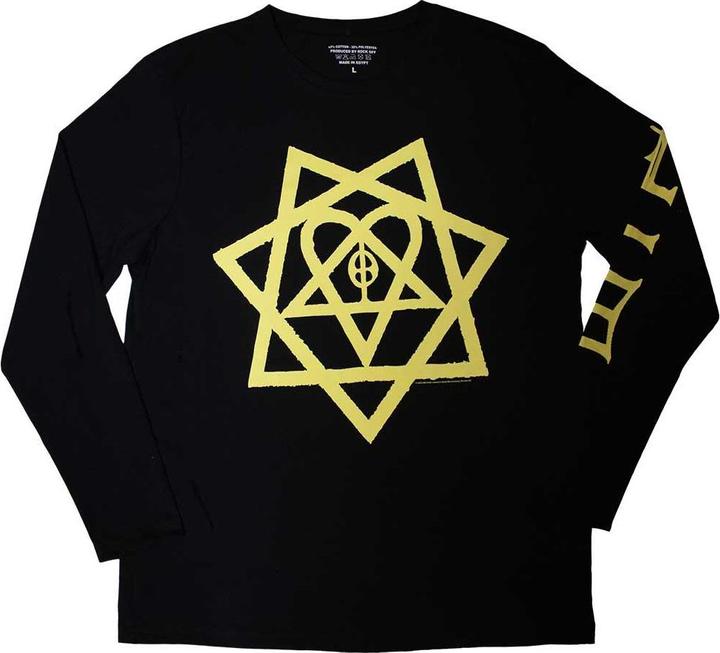 Immagine prodotto Him Heartagram Maglietta A Nido d'Ape Manica Lunga Adulto Unisex (XL)