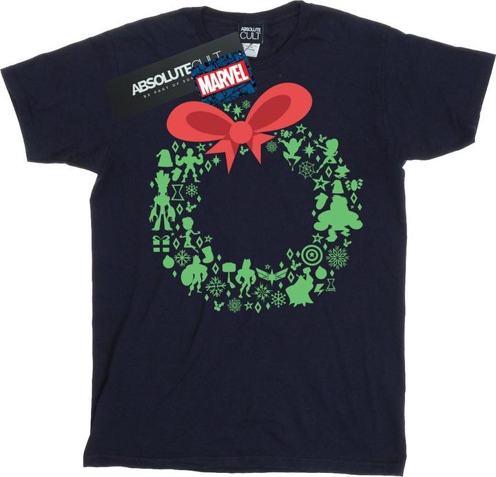 Produktbild Avengers Christmas Wreath TShirt (S)