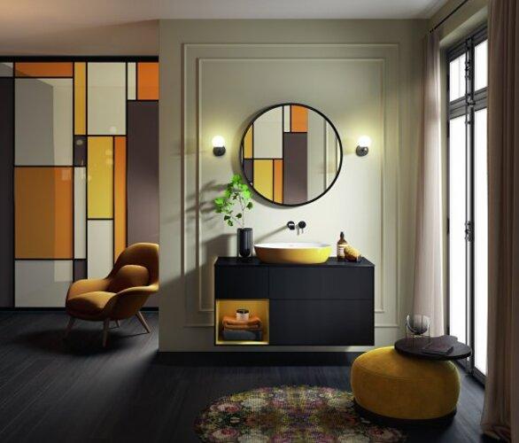 Immagine prodotto Villeroy & Boch Lavabo da appoggio Artis 61 cm ovale bianco/nero carbone 419861BCT8 (410 mm, 610 mm)