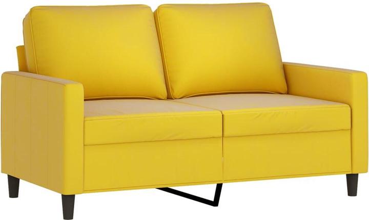 Produktbild VidaXL Sofagarnitur Sessel Sofa Couch Wohnzimmer Designsofa 4-tlg. Gelb Samt