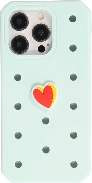 Actual product image PhoneLook Trendy 3D stickers for silicone case with holes Red Shiny Heart
