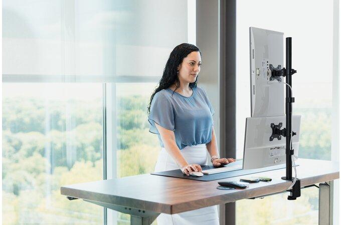Produktbild Kensington Vertical Stacking Dual Arm (Tisch, 32")