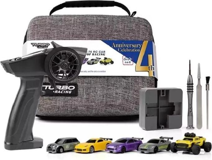 Produktbild Turbo Racing Micro Racing Set mit 5 Fahrzeugen RTR, 1:76 (RTR Ready-to-Run)