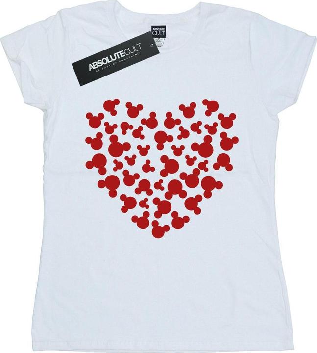 Immagine prodotto Disney Mickey Mouse Heart Silhouette Maglietta Donna (XL)
