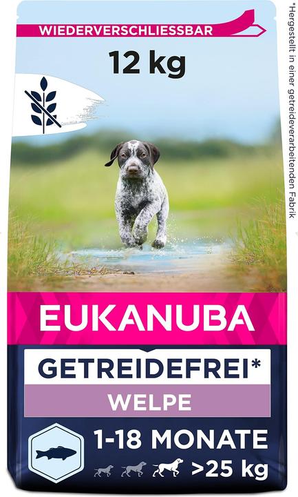Produktbild Eukanuba Grainfree Puppy L/XL Salmon (Welpe + Kitten, 1 Stk., 12000 g)
