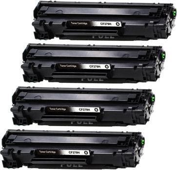 Image du produit Hermex Compatible HP LaserJet Pro M12w toner 4 pièces noir (CF)